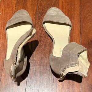 Nine West Metallic Wedge Sandals